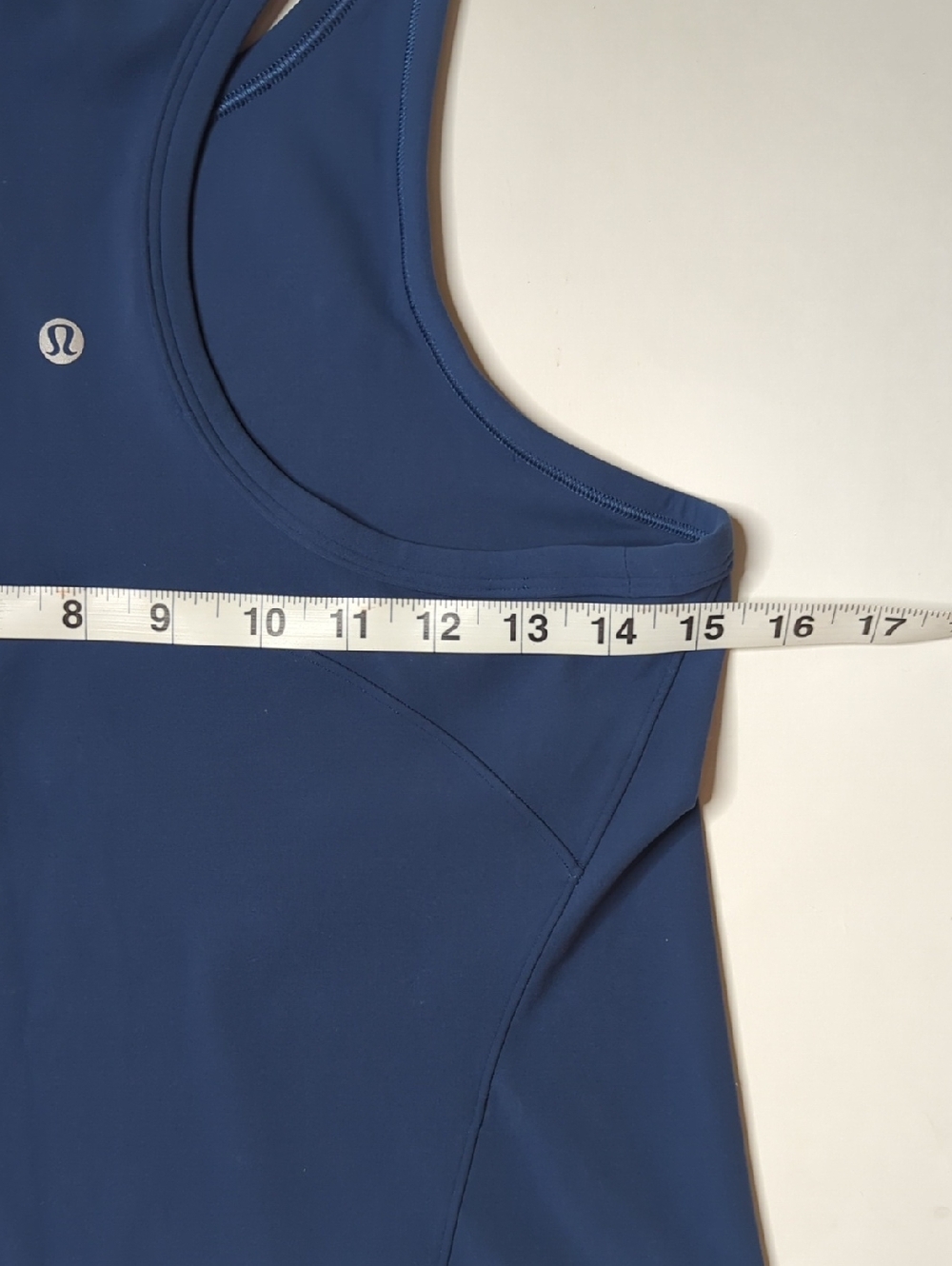 Lululemon Align Waist-Length Racerback In Blue Twill Size 10 - Picture 5 of 6